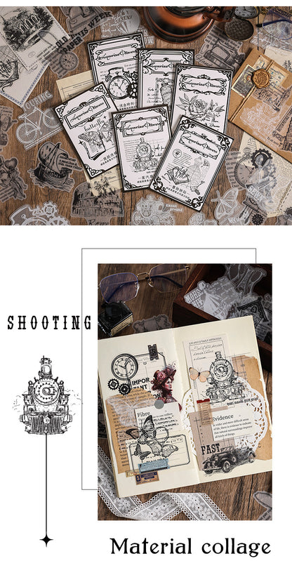 Vintage Tracing Paper Sticker Set