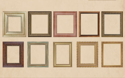 Retro Border Stickers Set