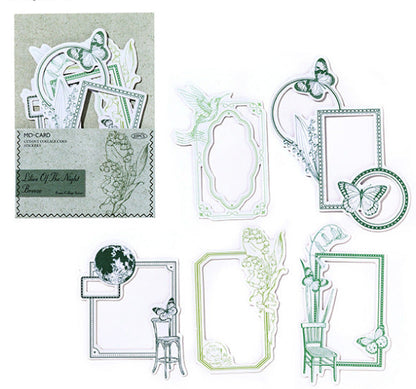 Hollow Collage Frame Sticker Paper Card