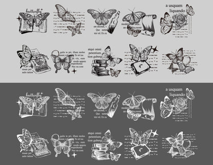 Vintage Tracing Paper Sticker Set