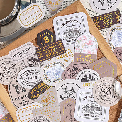 Collection Time Retro Stickers Set