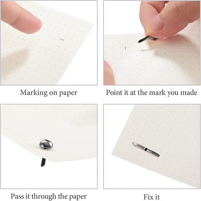 50 Pcs Brads for Paper Crafts