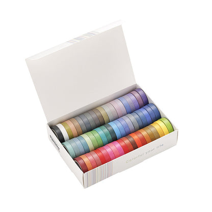 60 Color Rainbow Washi Tape Set