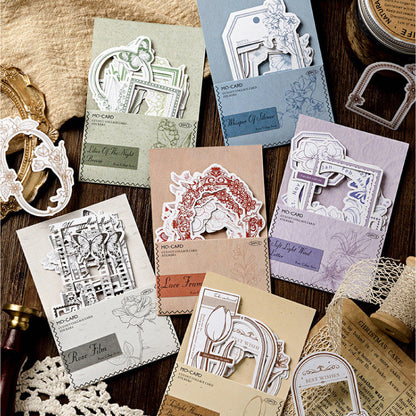 Hollow Collage Frame Sticker Paper Card