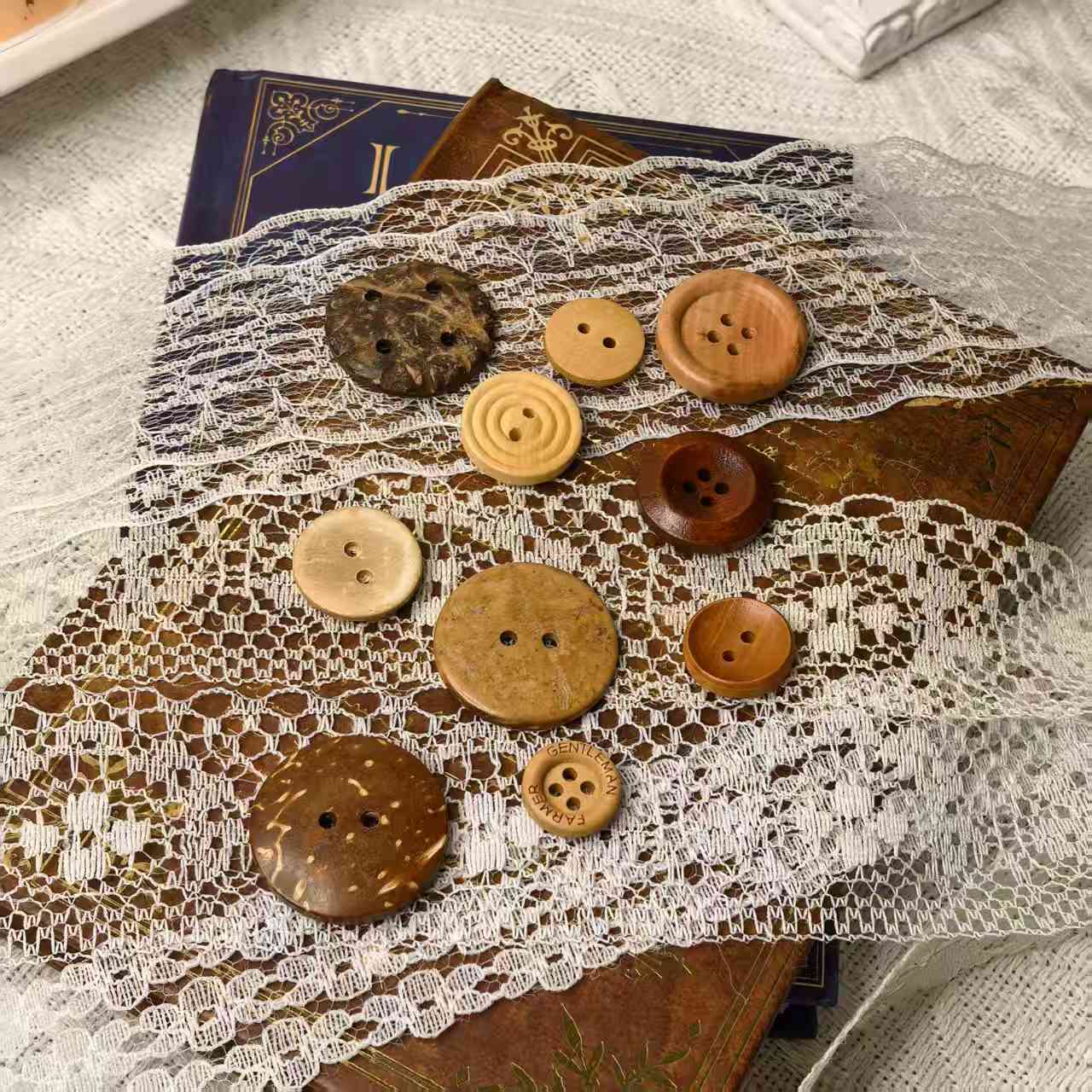 Vintage Lace Trim Journal Kit