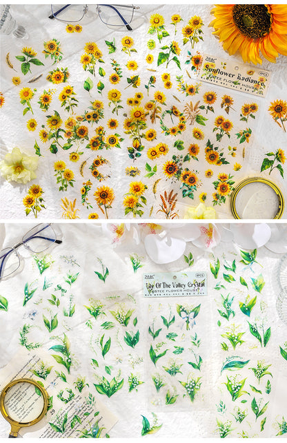 Flower House PET Stickers