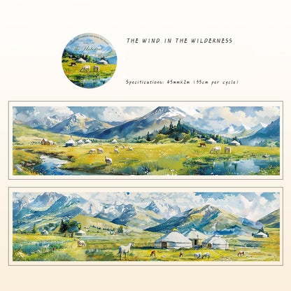 Free Wind Landscape Washi Tape