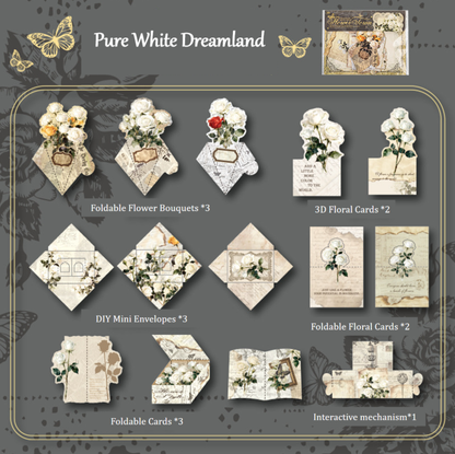 Flower Town Vintage Scrapbooking Paper