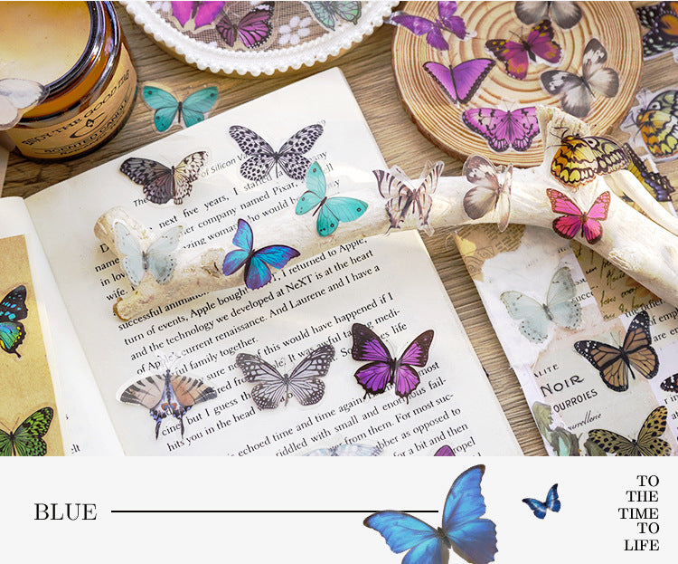 The World of Butterfly PET Sticker Set