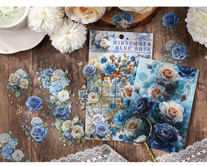 Rose Blooming PET Stickers Set