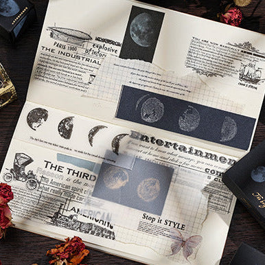 Mountain Moon Wooden Stamp Box