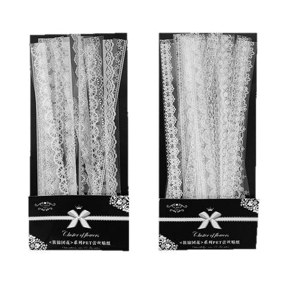 Flowers Lace PET Stickers Set