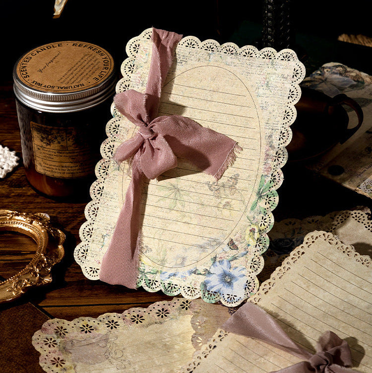 Vintage Hollow Lace Kraft Paper