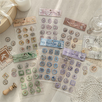 Vintage Garden Wax Seal Stickers