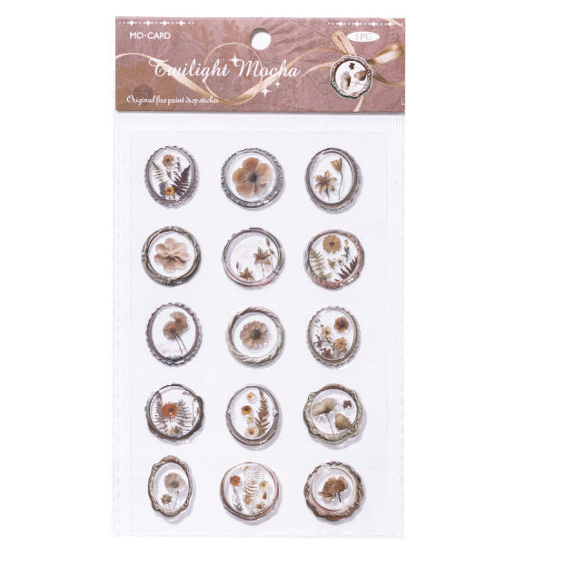 Vintage Garden Wax Seal Stickers