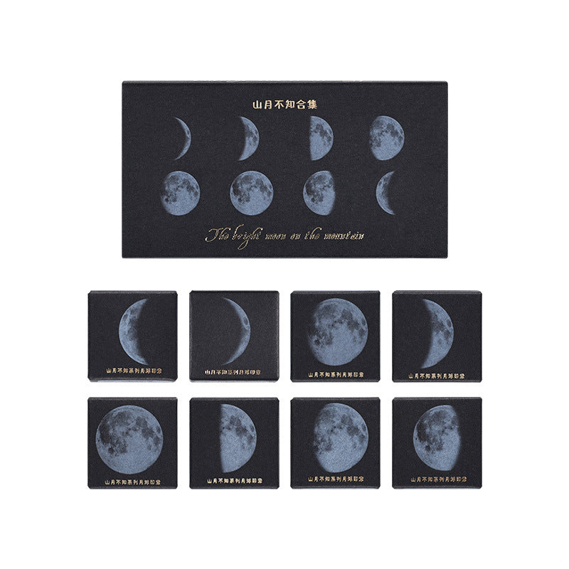 Mountain Moon Wooden Stamp Box