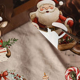 Christmas Snowy Night PET Stickers Set