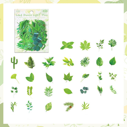 Leisurely Flower PET Sticker Set