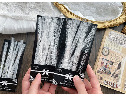 Flowers Lace PET Stickers Set