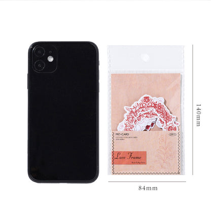 Hollow Collage Frame Sticker Paper Card