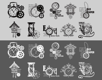 Vintage Tracing Paper Sticker Set