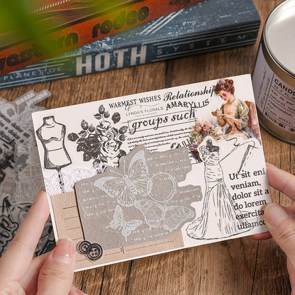 Vintage Tracing Paper Sticker Set