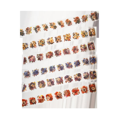 Dark & Gold Floral Washi Tape