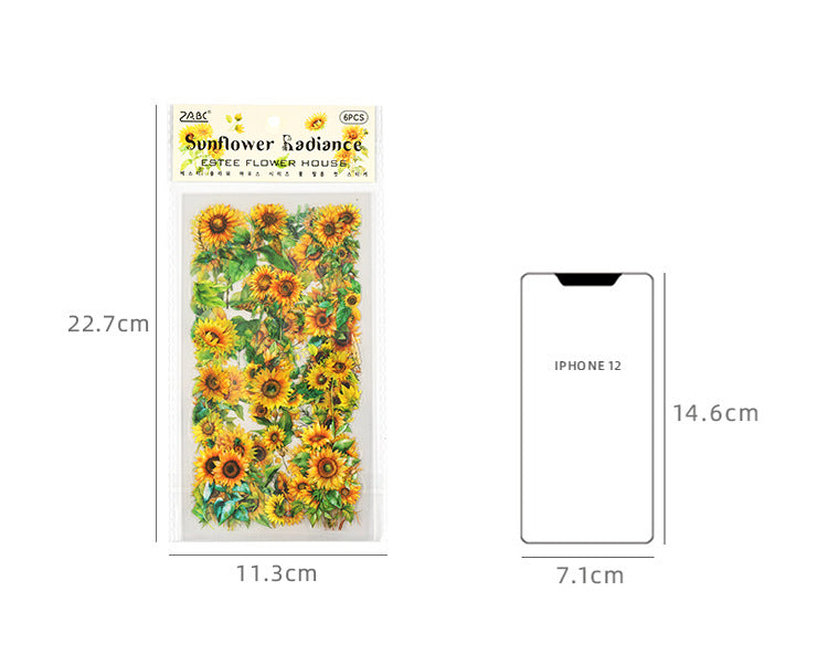 Flower House PET Sticker Set