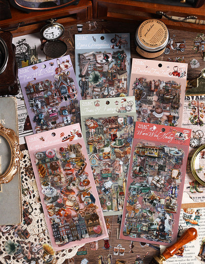 Nostalgia Record PET Stickers Set