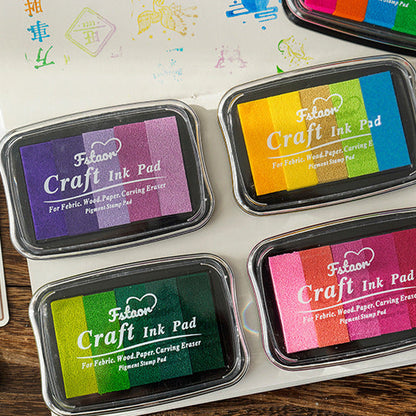 5-Color Gradient Journal Stamp Ink Pad