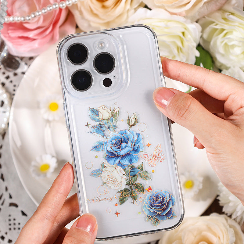 Rose Blooming PET Sticker Set