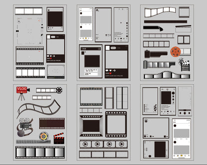 Photograph Time Stickers Set