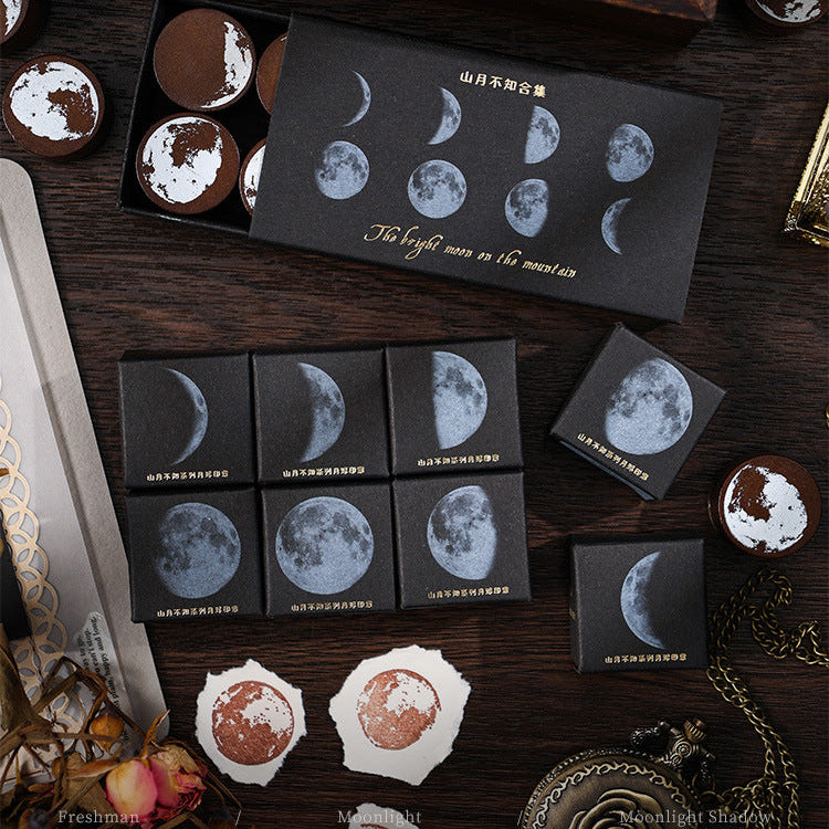 Mountain Moon Wooden Stamp Box