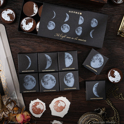 Mountain Moon Wooden Stamp Box