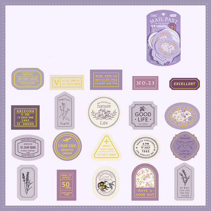 Collection Time Retro Stickers Set