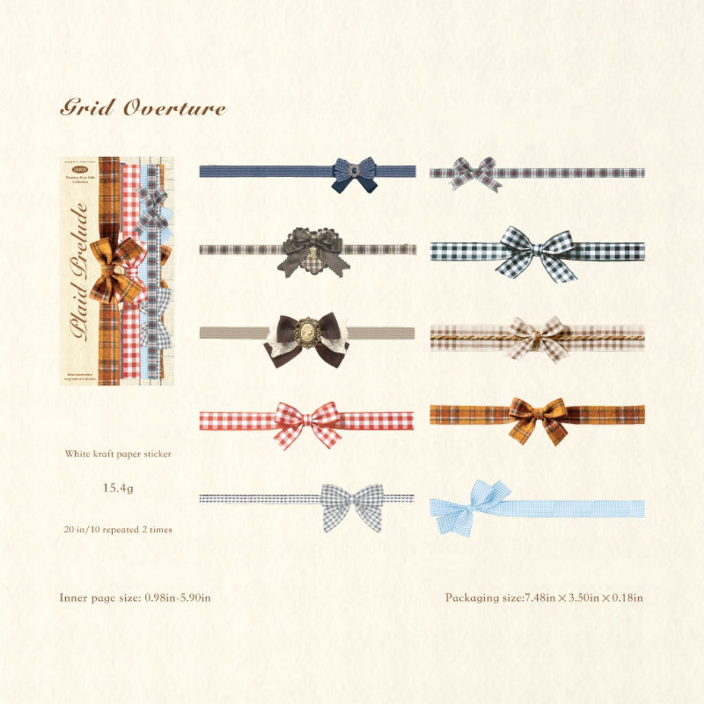 Timeless Bow Strip Sticker Pack