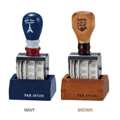 Sello de fecha rodante vintage 