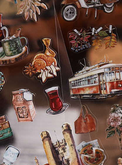 Nostalgia Record PET Stickers Set