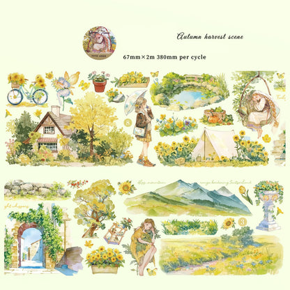 Beautiful Time Scenery Washi Tape