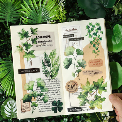 Forest Leaf Shadow Sticker Set