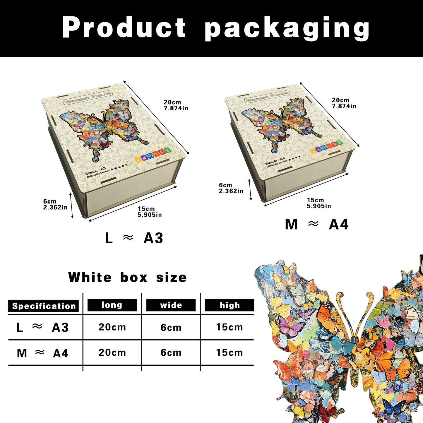 Irregular Shaped Butterfly Puzzle