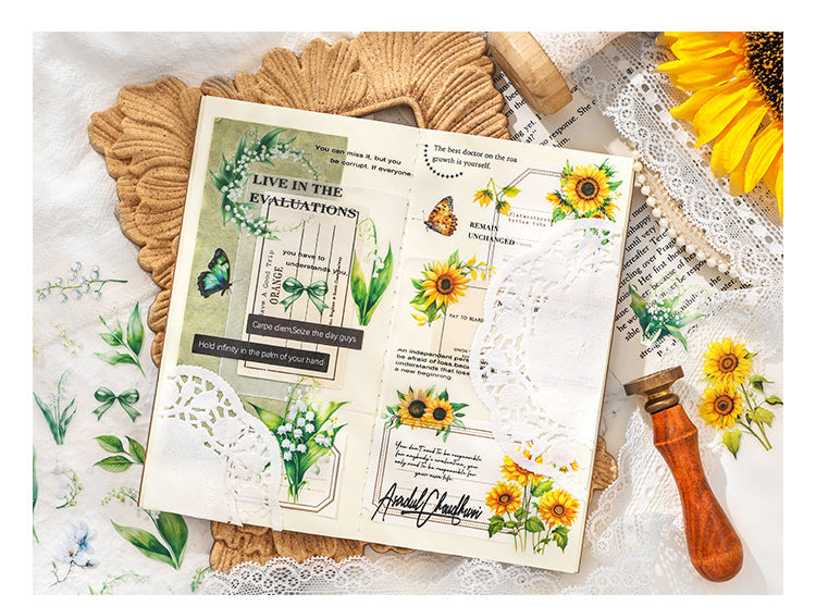 Flower House PET Sticker Set