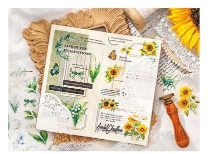 Flower House PET Stickers