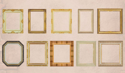 Retro Border Stickers Set