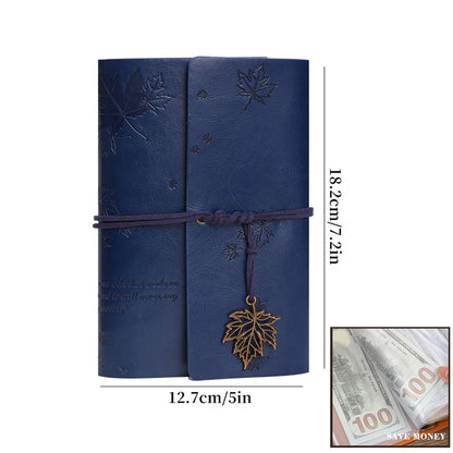 Maple Leaf Leather Journal Notebook