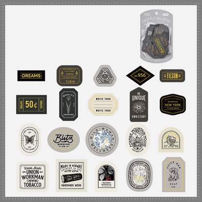 Collection Time Retro Stickers Set