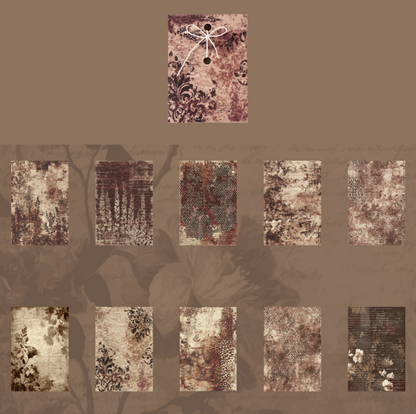 Deep Imprint Vintage Scrapbooking Paper