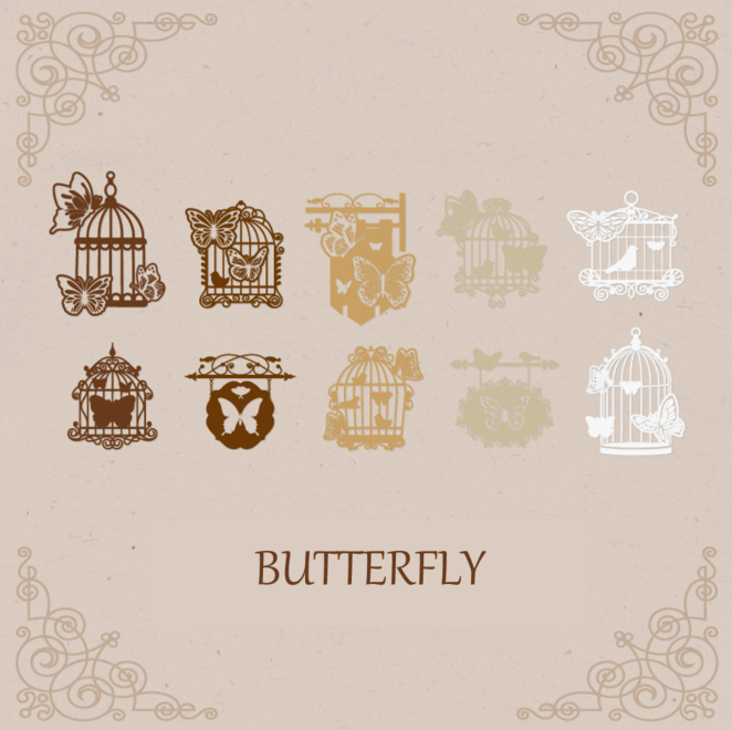 Flower Field Hollow Scrapbooking Paper