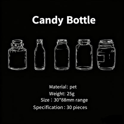 Love in Glass Bottle PET Stickers Set