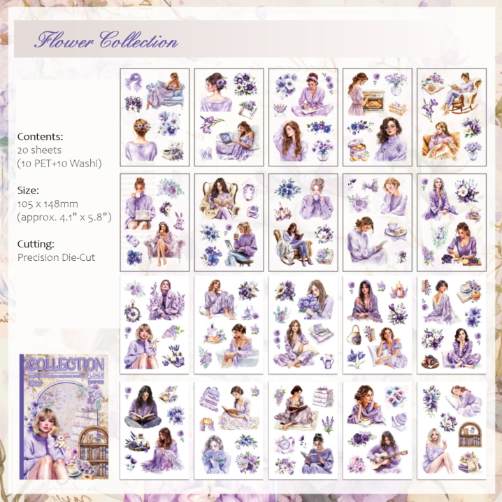 Cozy Floral Sticker Book